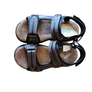 There Abouts Memory Foam Kids Sandals Sz.13 M Brown